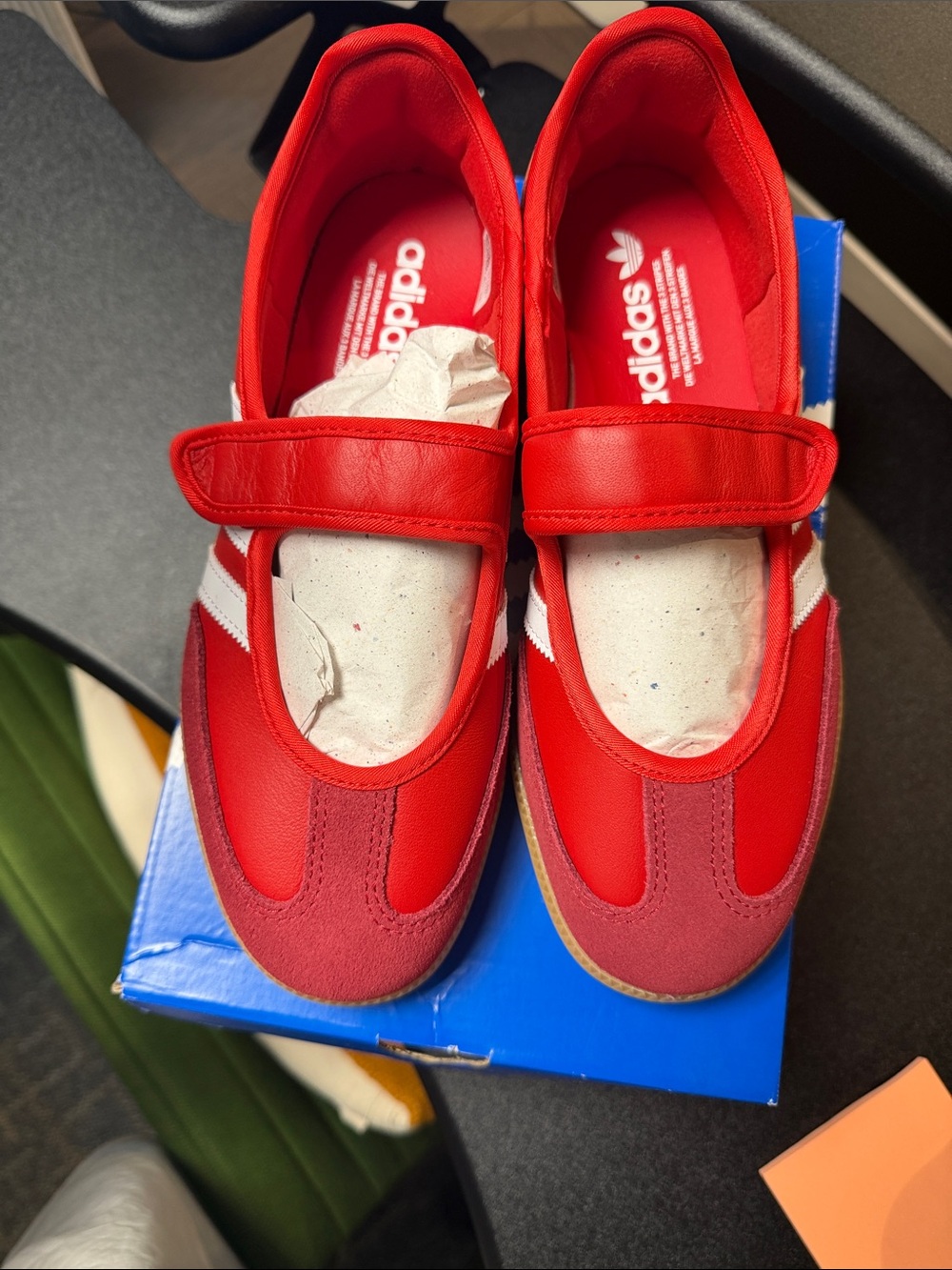 adidas Samba Jane W Velcro Sneakers — Red & White - Picture 5 of 5